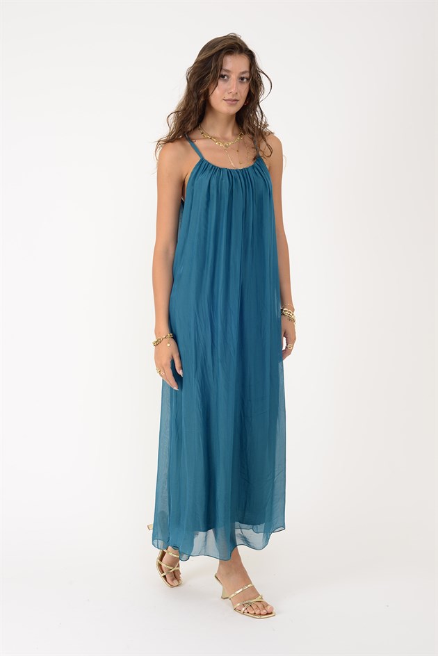65675 JANE ASKILI İPEK ELBİSE