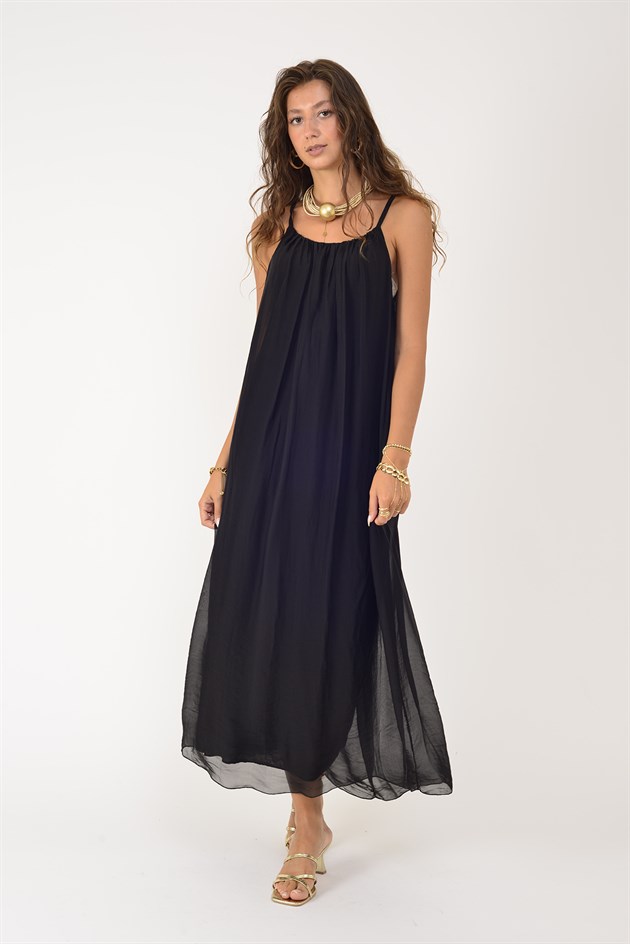 65675 JANE ASKILI İPEK ELBİSE