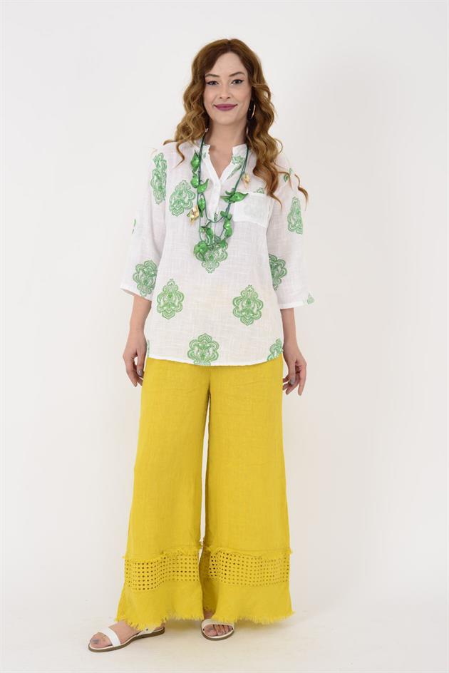 7053 KİLİM DESEN GÖMLEK