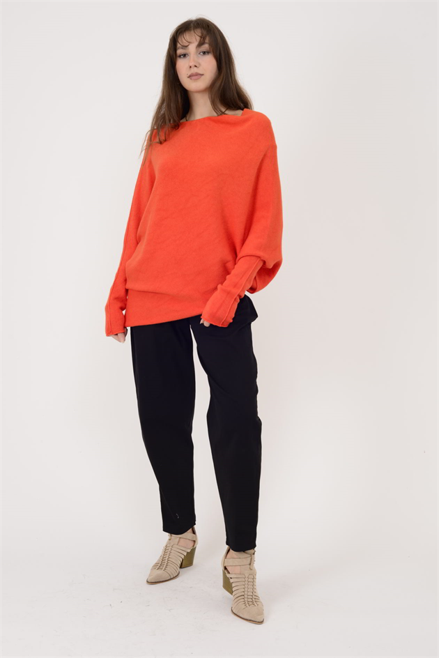 7109 TEK OMUZ ASİMETRİK KESİM TRİKO BLUZ