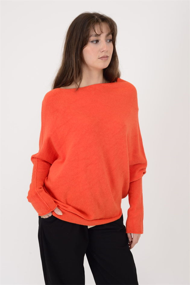 7109 TEK OMUZ ASİMETRİK KESİM TRİKO BLUZ