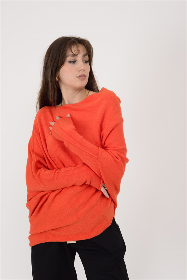 7109 TEK OMUZ ASİMETRİK KESİM TRİKO BLUZ