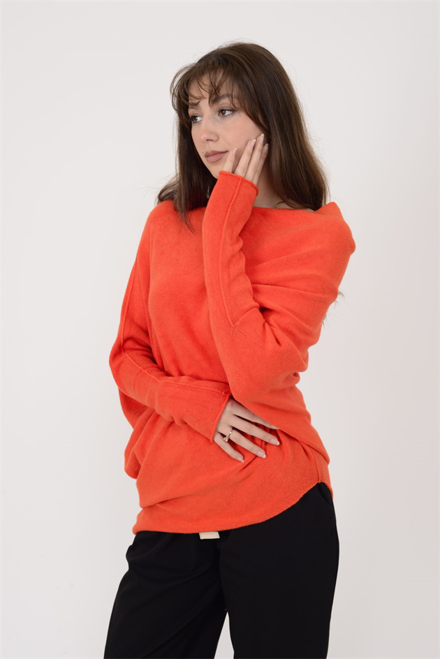 7109 TEK OMUZ ASİMETRİK KESİM TRİKO BLUZ