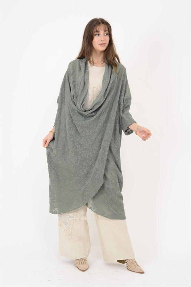 72324 ŞAL YAKA DANTEL TUNİK