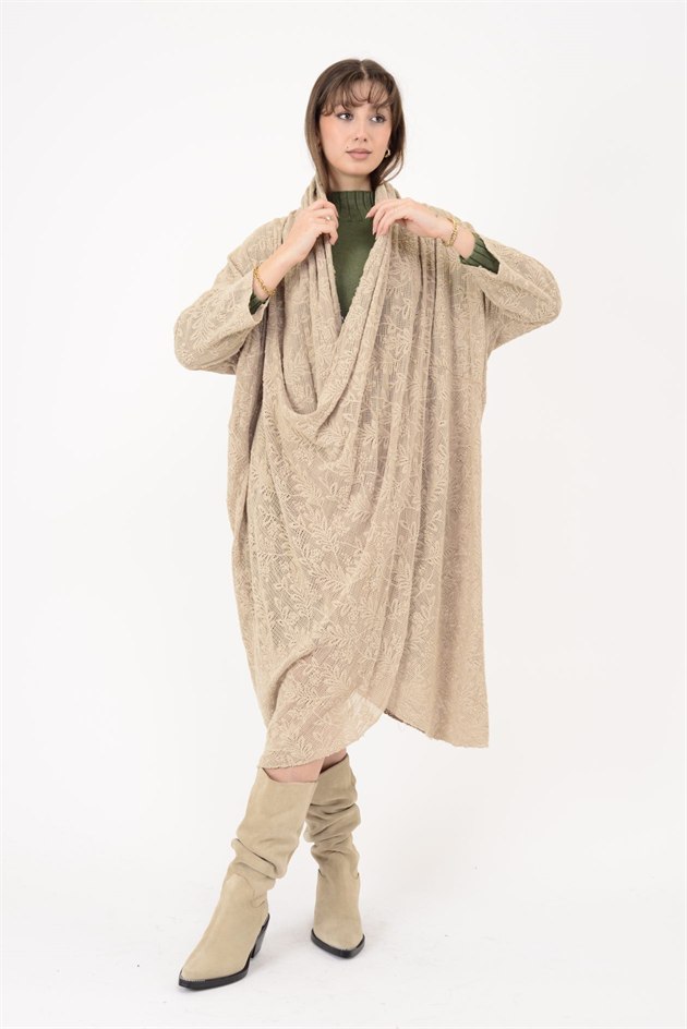 72324 ŞAL YAKA DANTEL TUNİK