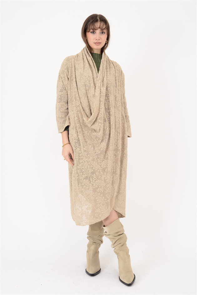 72324 ŞAL YAKA DANTEL TUNİK