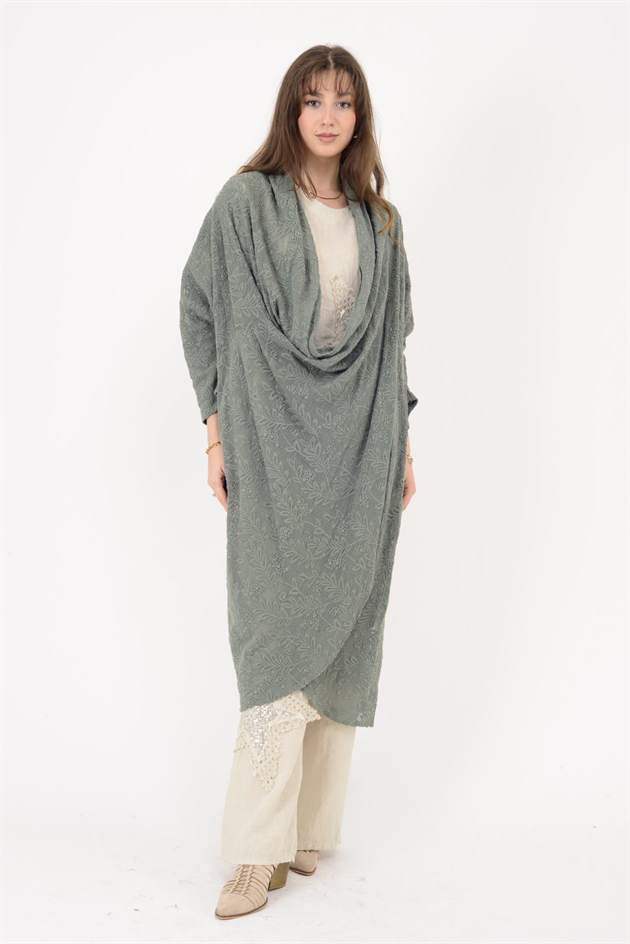 72324 ŞAL YAKA DANTEL TUNİK