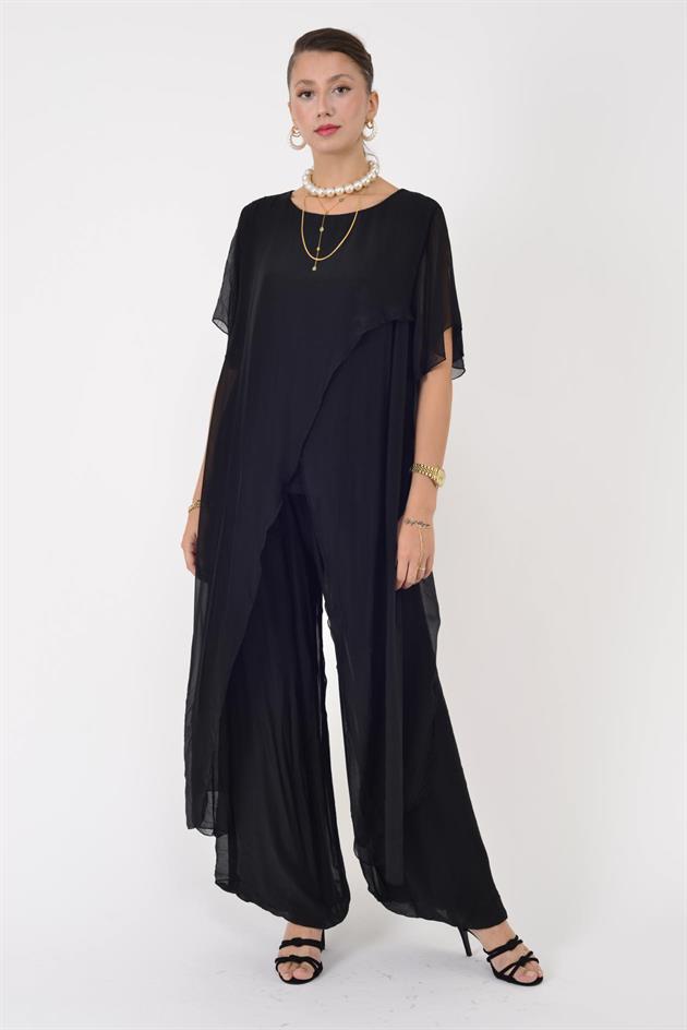 7246 LUIZA ASİMETRİK DETAY 2Lİ İPEK TAKIM