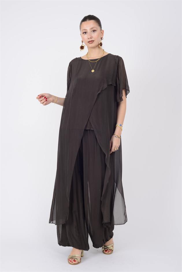 7246 LUIZA ASİMETRİK DETAY 2Lİ İPEK TAKIM