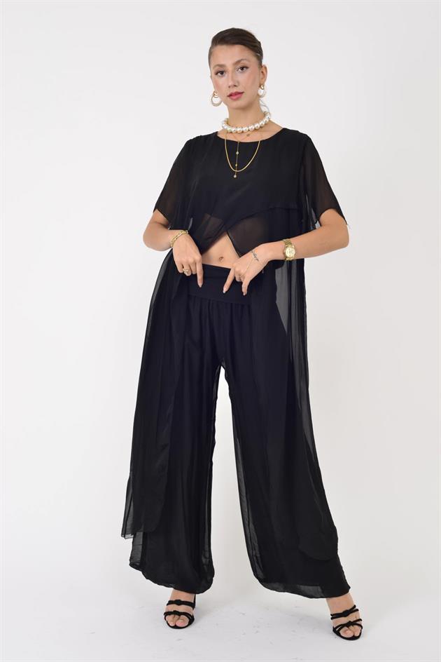 7246 LUIZA ASİMETRİK DETAY 2Lİ İPEK TAKIM