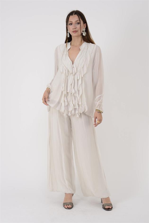 7322 COSTELLO FIRFIR DETAYLI 2Lİ İPEK TAKIM