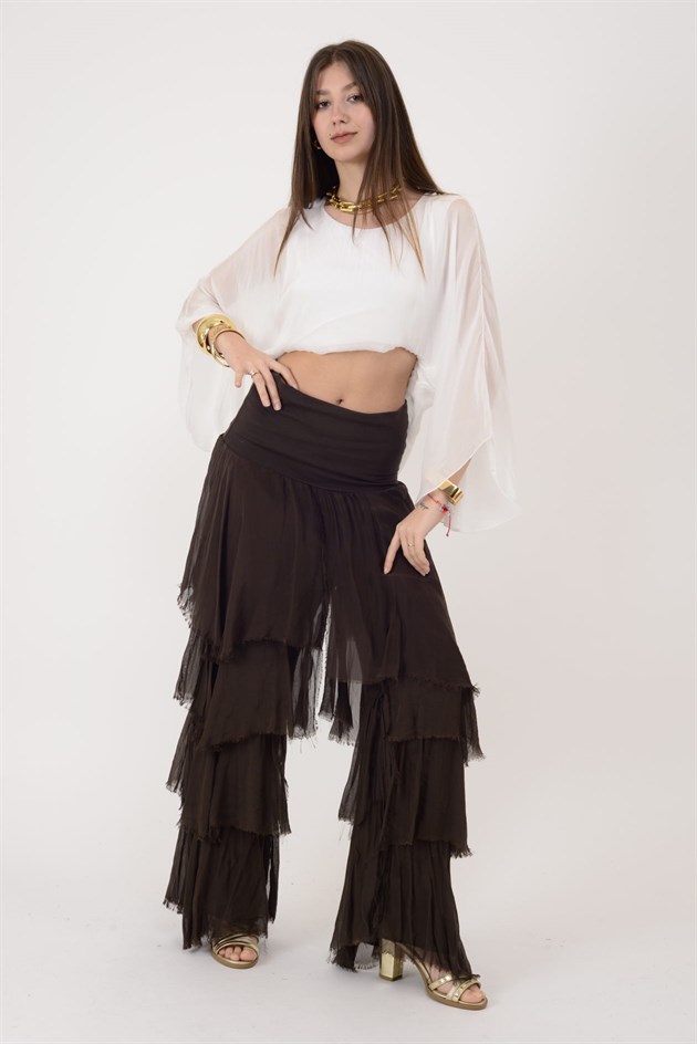 7539 KAT KAT İPEK PANTOLON