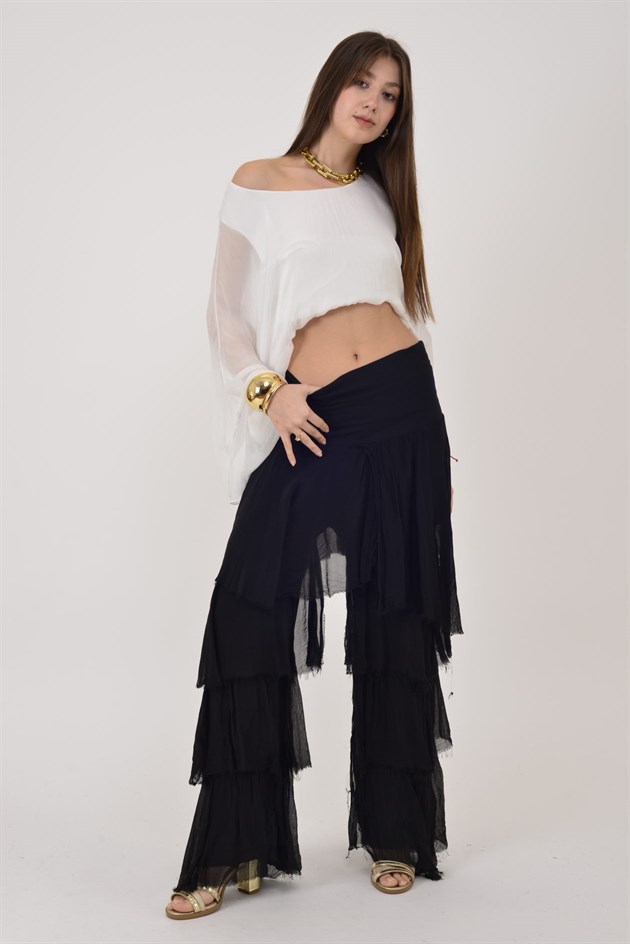 7539 KAT KAT İPEK PANTOLON