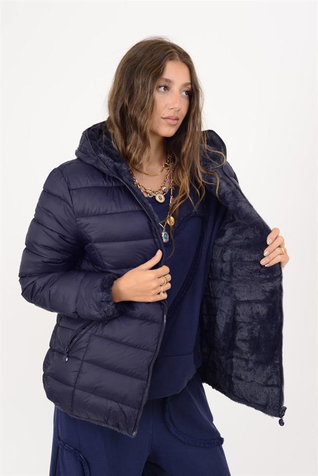 755 TWIN KÜRK DETAYLI ÇİFT TARAFLI MONT