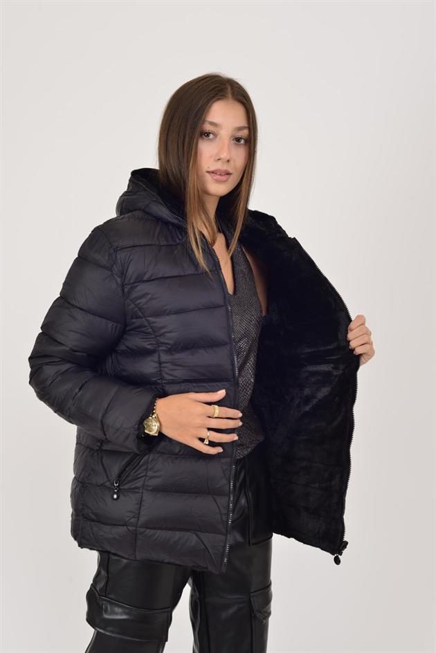 755 TWIN KÜRK DETAYLI ÇİFT TARAFLI MONT