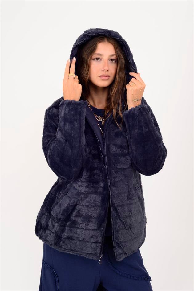 755 TWIN KÜRK DETAYLI ÇİFT TARAFLI MONT