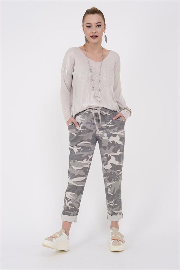 8115 KAMUFLAJ GABARDİN PANTOLON