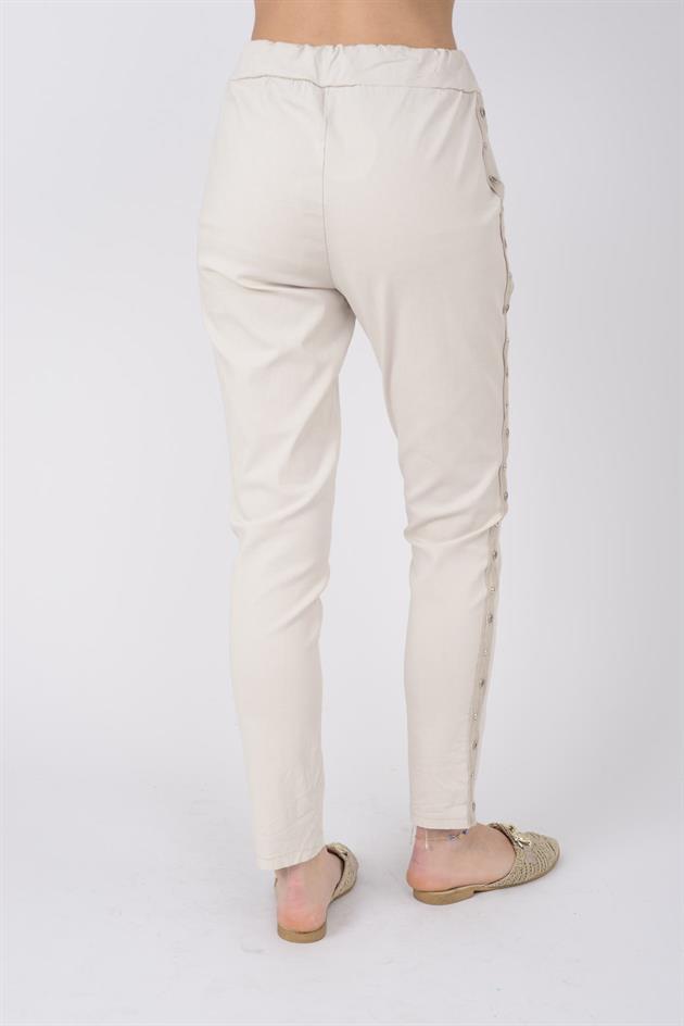 8162 ZIMBA DETAYLI GABARDİN PANTOLON