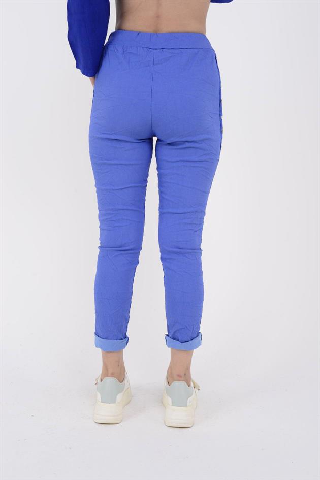 8162 ZIMBA DETAYLI GABARDİN PANTOLON