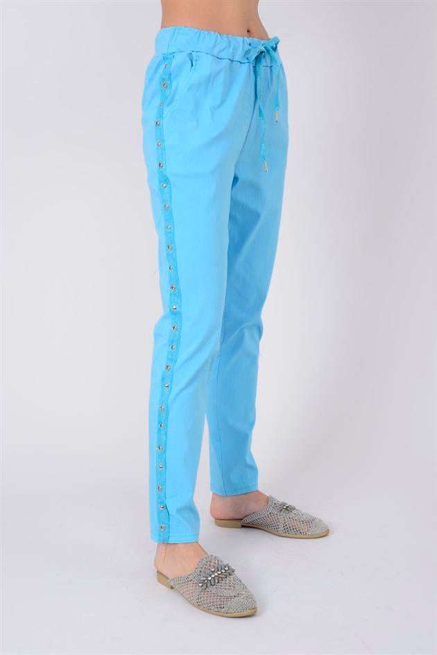 8162 ZIMBA DETAYLI GABARDİN PANTOLON