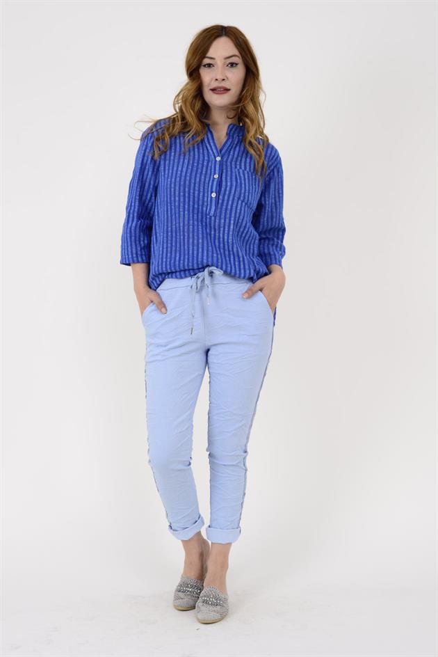 8162 ZIMBA DETAYLI GABARDİN PANTOLON