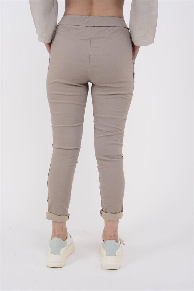 8162 ZIMBA DETAYLI GABARDİN PANTOLON