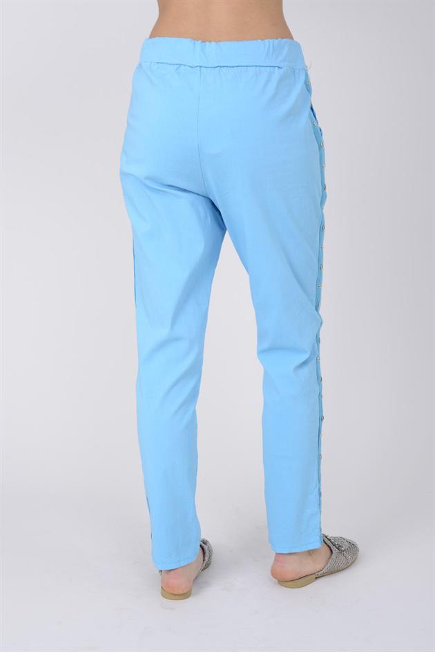 8162 ZIMBA DETAYLI GABARDİN PANTOLON