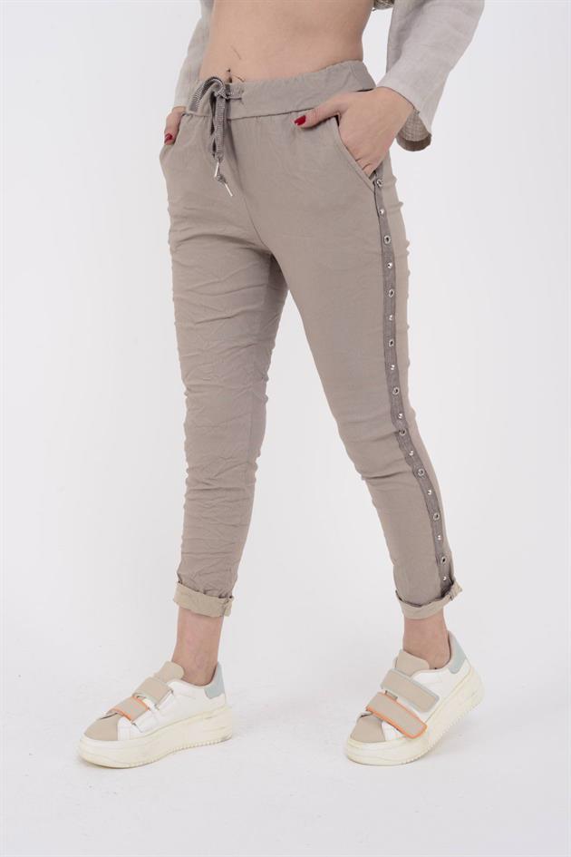 8162 ZIMBA DETAYLI GABARDİN PANTOLON
