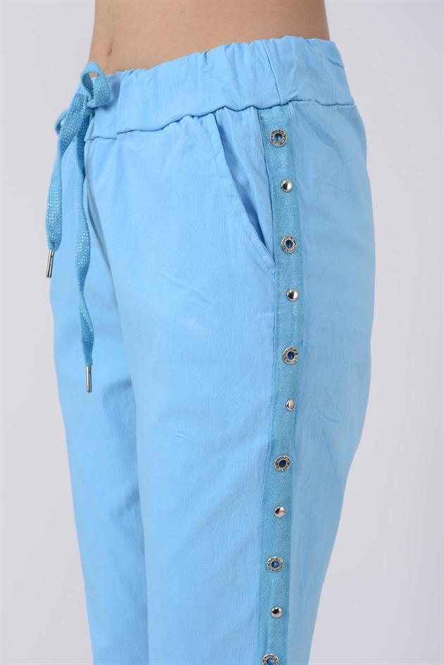 8162 ZIMBA DETAYLI GABARDİN PANTOLON