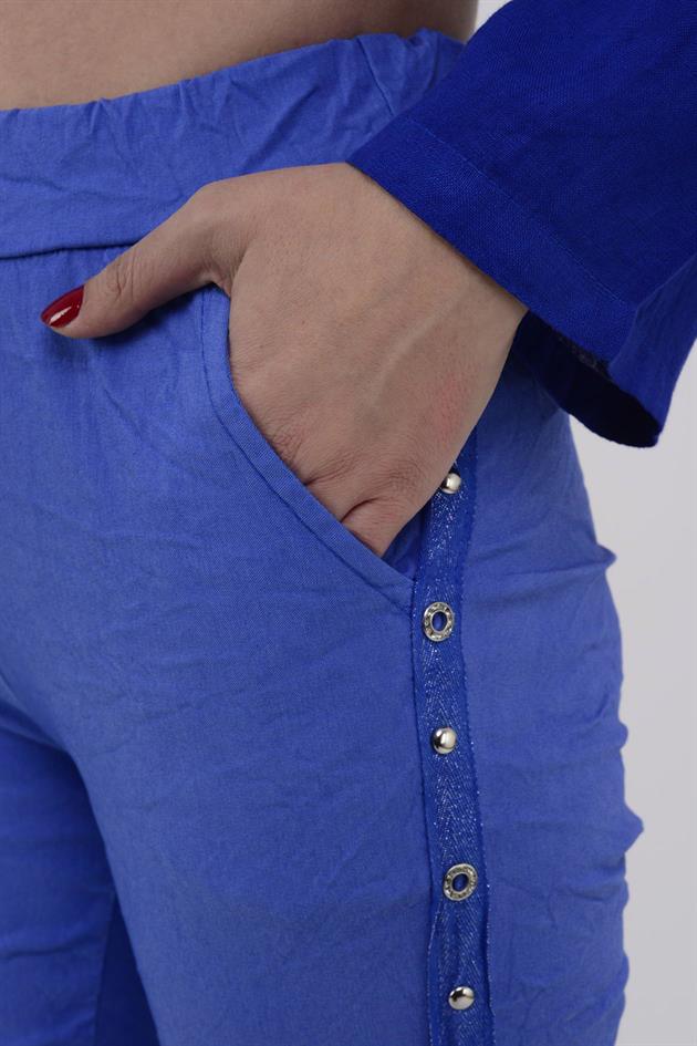 8162 ZIMBA DETAYLI GABARDİN PANTOLON