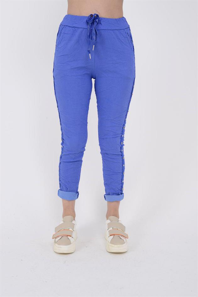 8162 ZIMBA DETAYLI GABARDİN PANTOLON