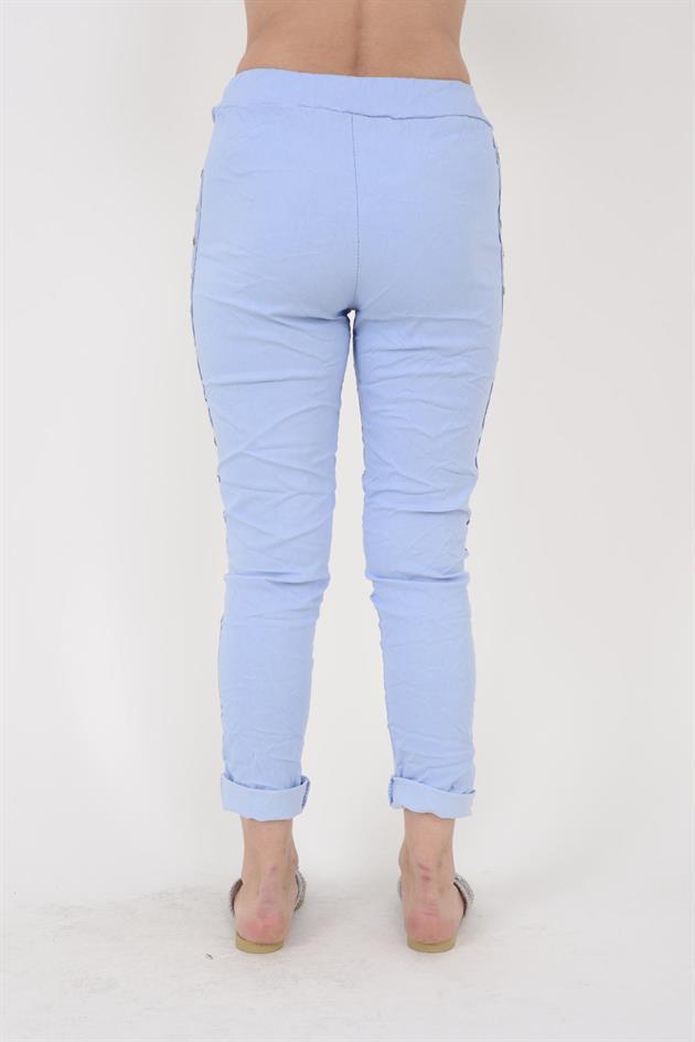 8162 ZIMBA DETAYLI GABARDİN PANTOLON
