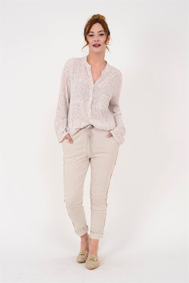 8162 ZIMBA DETAYLI GABARDİN PANTOLON