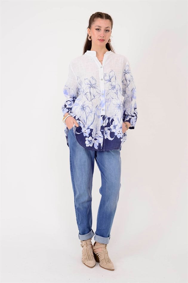 82150 BELİ LASTİKLİ KOT PANTOLON