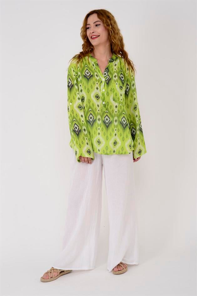 83931 GEOMETRİK DESEN GÖMLEK