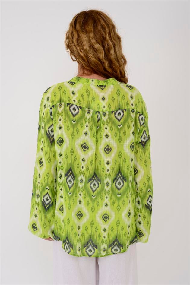 83931 GEOMETRİK DESEN GÖMLEK