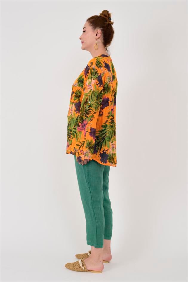 83931 LİLYUM DESEN GÖMLEK