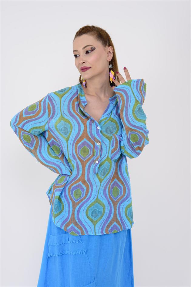 83931 ZUEL DESENLİ GÖMLEK