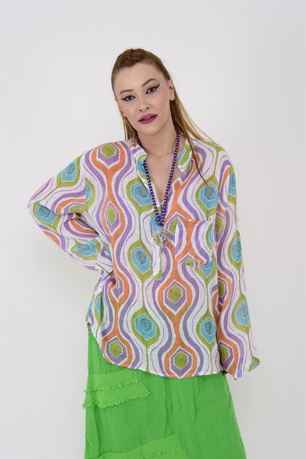 83931 ZUEL DESENLİ GÖMLEK