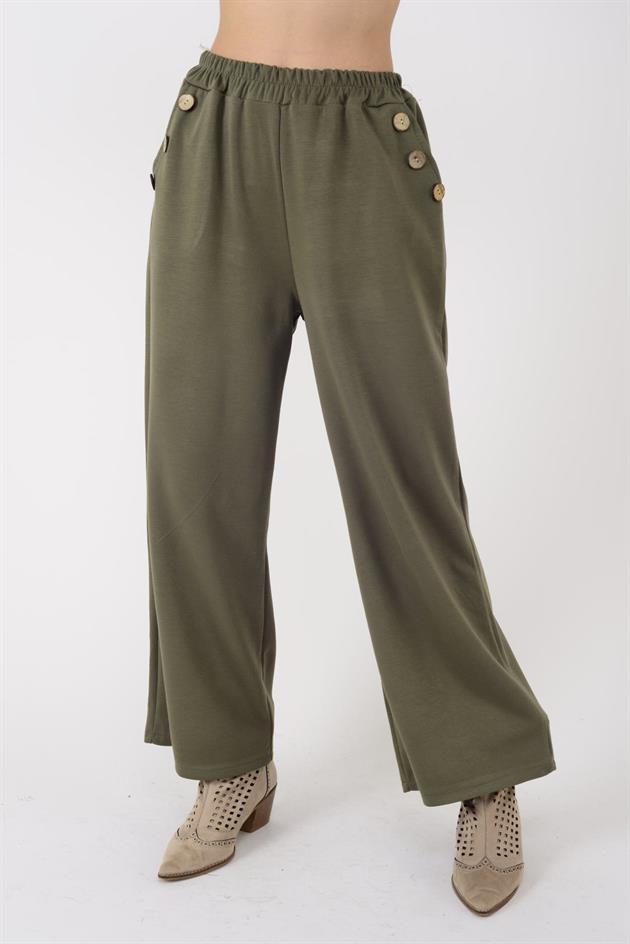8573 DÜĞME DETAYLI MODAL PANTOLON