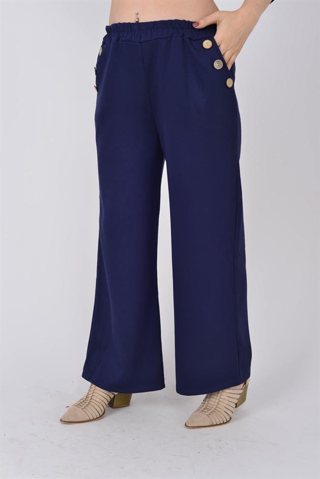 8573 DÜĞME DETAYLI MODAL PANTOLON