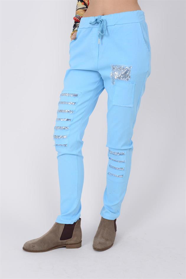 8632 PAYET DETAYLI GABARDİN PANTOLON