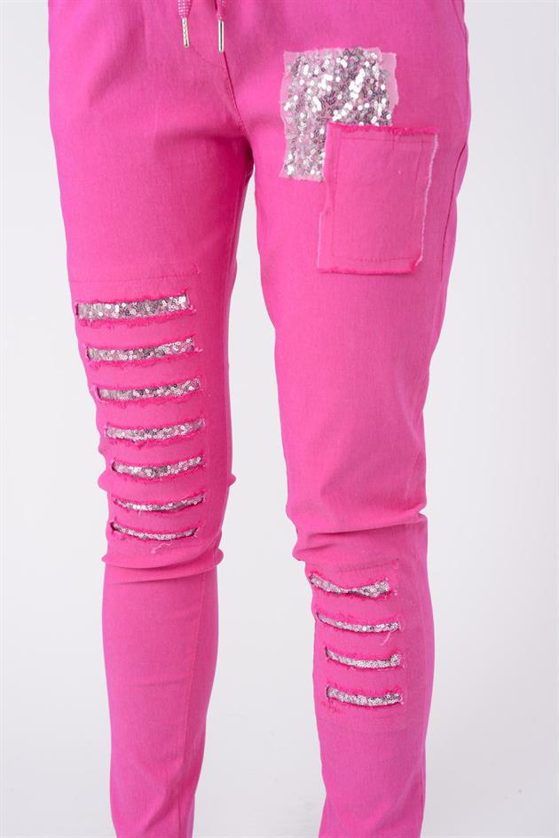 8632 PAYET DETAYLI GABARDİN PANTOLON