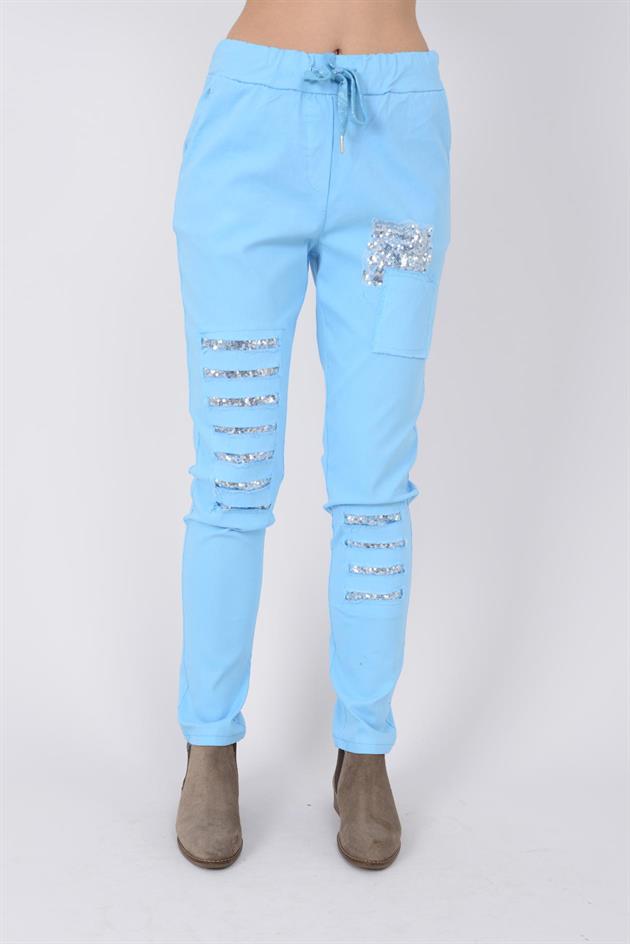 8632 PAYET DETAYLI GABARDİN PANTOLON