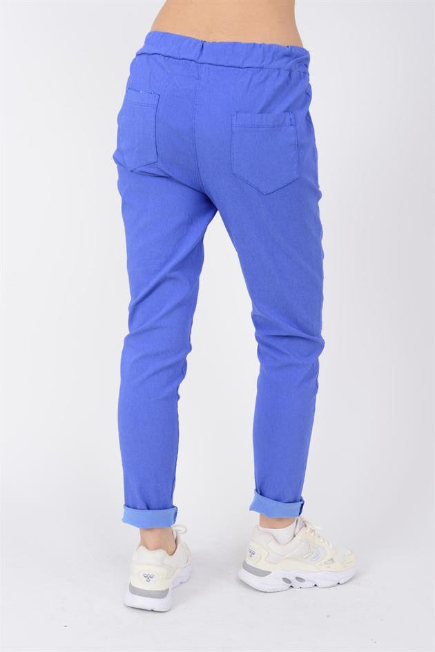8632 PAYET DETAYLI GABARDİN PANTOLON