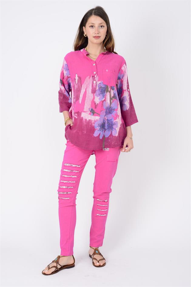 8632 PAYET DETAYLI GABARDİN PANTOLON