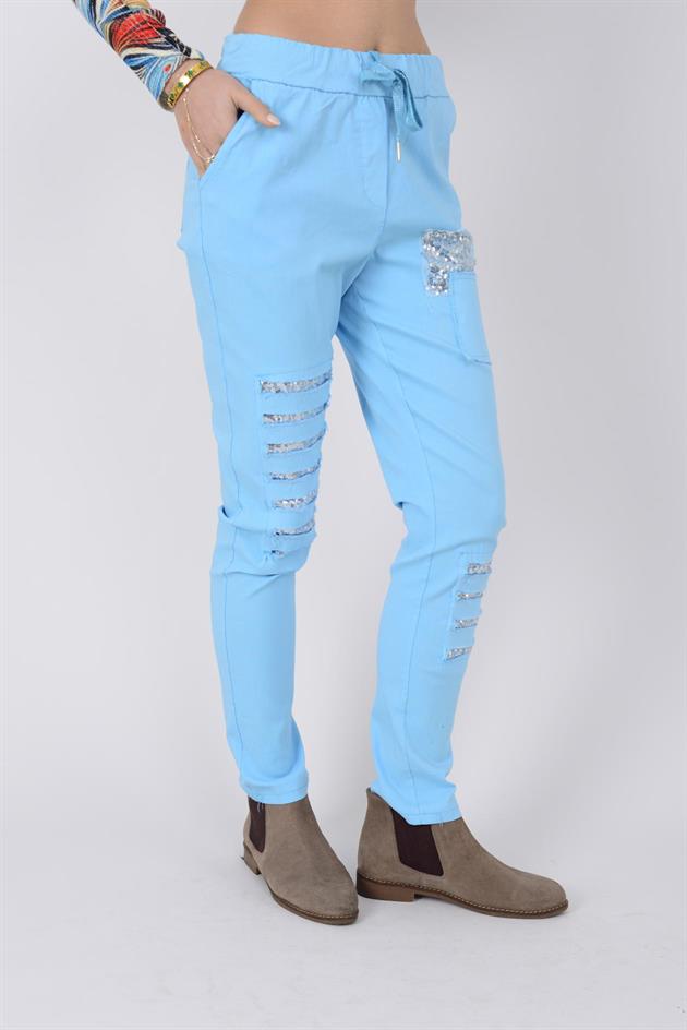 8632 PAYET DETAYLI GABARDİN PANTOLON