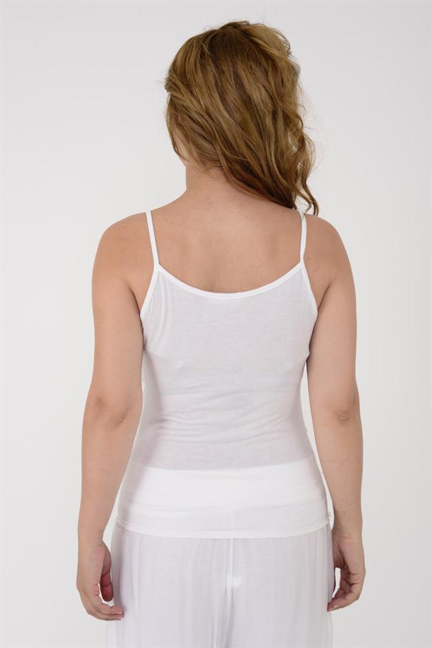 8689 YAKASI PAYETLİ KAT KAT ASKILI İPEK BLUZ