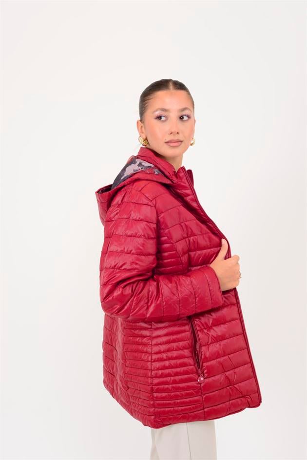 8960 ASTARI ÇİÇEK DESENLİ KAPİTONE MONT