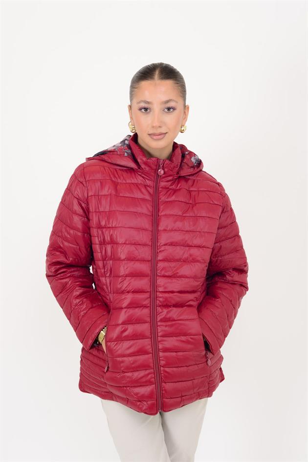 8960 ASTARI ÇİÇEK DESENLİ KAPİTONE MONT